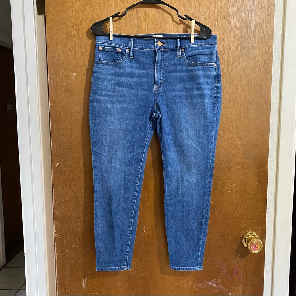 Size 32 Petite blue J. Crew high rise skinny jeans
